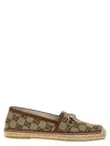 Gucci Horsebit Espadrilles Flat Shoes Beige In Neutral