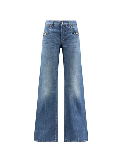 Gucci Horsebit Flared Jeans In 블루