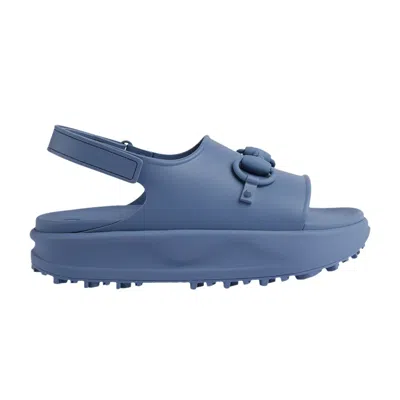 Pre-owned Gucci Horsebit Flatform Sandal 'blue'