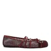 Gucci Net Nappa Triple-strap Horsebit Ballerina Flats In Multi