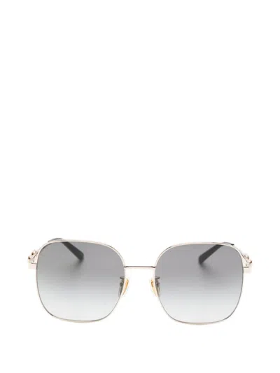 Gucci Horsebit Geometric Sunglasses In Metallic