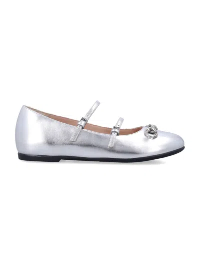 Gucci Horsebit Gg Canvas Ballet Flats In Multi