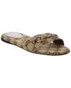 Gucci Women Gg Canvas Flat Sandals In Brown