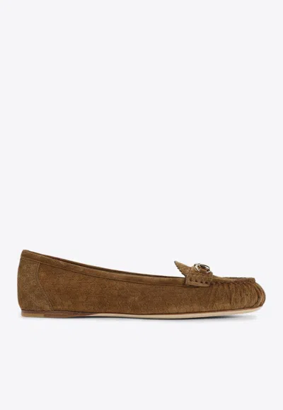 GUCCI HORSEBIT GG SUEDE LOAFERS