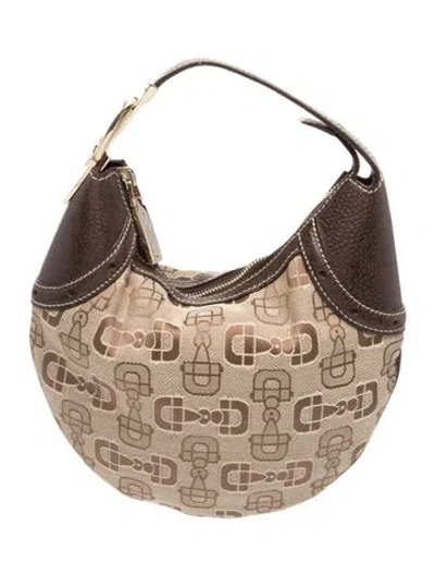 Pre-owned Gucci Horsebit Glam Mini In Brown