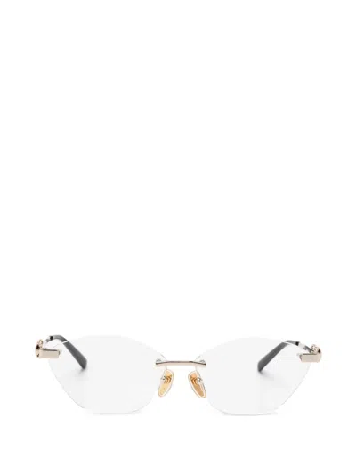 Gucci Horsebit Glasses In Gold