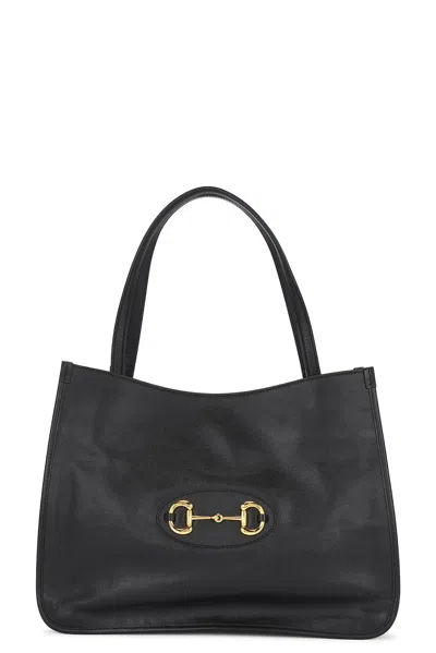 Gucci Horsebit Handbag In Black