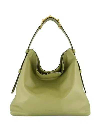 Gucci Horsebit Hobo Icy Mint Leather Tote Bag In Green