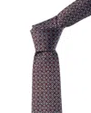 Gucci Horsebit Jacquard Silk Tie In Black