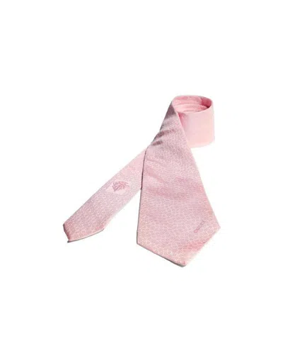 Gucci Horsebit Jacquard Tie In Pink