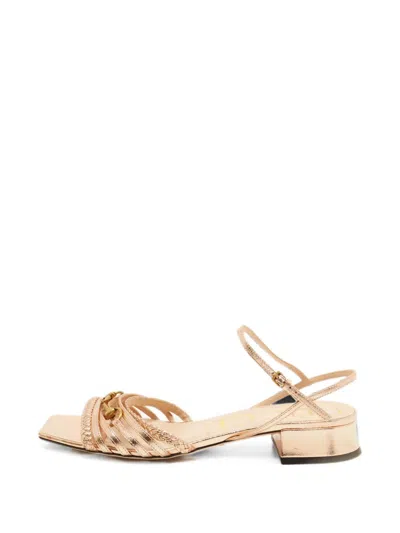 Pre-owned Gucci Horsebit Ketty Sandals In Pink