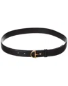 Gucci Thin Belt With Half-horsebit Buckle In Black