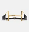 Gucci Horsebit Leather Belt In Black