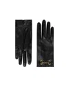 Gucci Horsebit Leather Gloves In Black