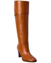 Gucci Horsebit 75 Leather Knee-high Boots In Brown