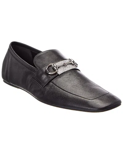 Gucci Horsebit Leather Loafer In Animal Print