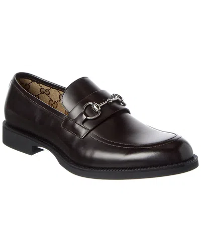 Gucci Horsebit Leather Loafer In Black