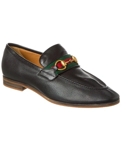 Gucci Horsebit Leather Loafer In Black