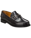 Gucci Tempe Patent Leather Loafers In Black