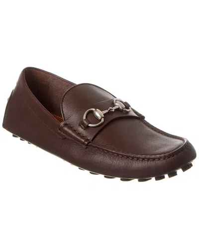Gucci Horsebit Leather Loafer In Brown