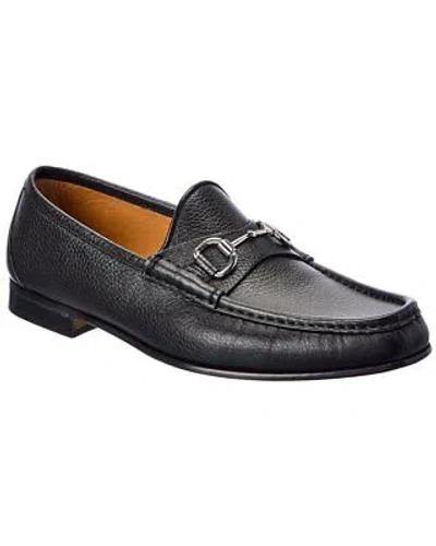 Pre-owned Gucci Horsebit Leather Loafer Men's In Black