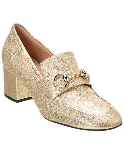 Gucci Horsebit Leather Loafer Pump In Multi