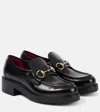 Gucci Horsebit Leather Platform Loafer In Black