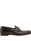 Gucci Horsebit Leather Loafers In Brown