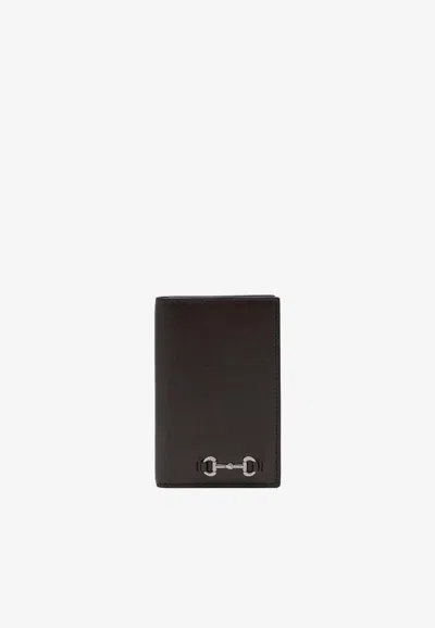 GUCCI HORSEBIT LEATHER LONG CARDHOLDER