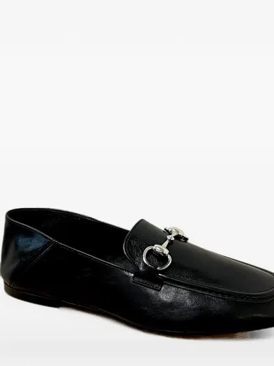 Gucci Horsebit Leather Pumps In Black