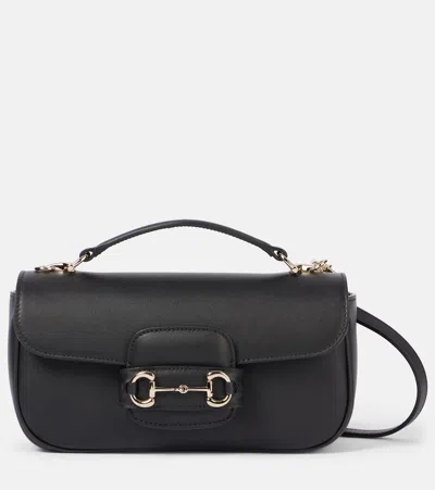 Gucci Horsebit Leather Shoulder Bag