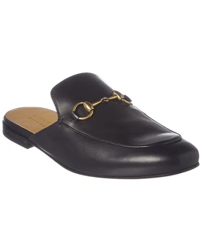 Gucci Slippers In Leather With Horsebit In Black