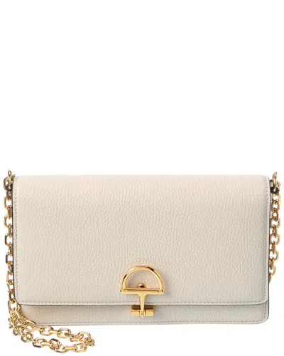Gucci Horsebit Leather Wallet On A Chain In Neutral
