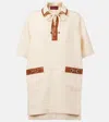Gucci Linen Mini Dress Bow Detail