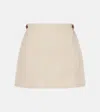 Gucci Horsebit Linen Canvas Miniskirt
