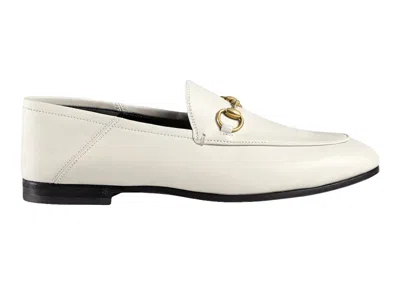 Pre-owned Gucci Horsebit Loafer Leather (women's) Sneakers In White