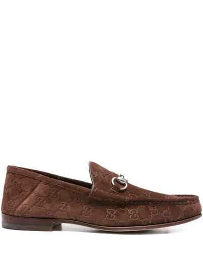 Gucci Horsebit Loafers In Brown