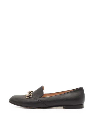 Pre-owned Gucci Horsebit Loafers In Black
