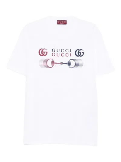 Gucci Horsebit Logo T-shirt In White