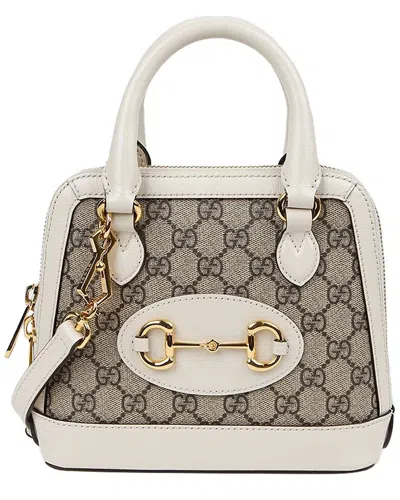 Gucci Horsebit Mini Tote Shoulder Bag (authentic Pre-loved) In Neutral
