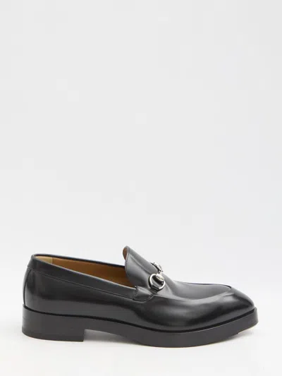 Gucci Horsebit Mocassins In Black