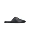 Gucci Women Black Nappa Leather Mules With Horsebit In Black