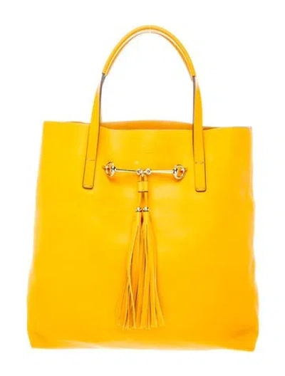Pre-owned Gucci Horsebit Park Avenue In Yellow