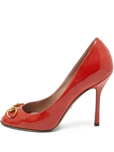 Pre-owned Gucci Horsebit Patent-leather Pumps