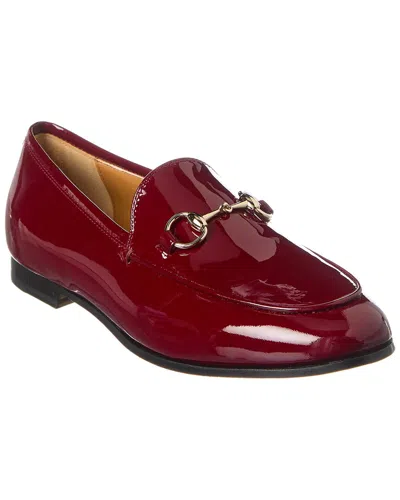 Gucci Horsebit Patent Loafer In Red