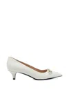 Gucci Horsebit Pattern Pumps In White