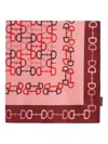 Gucci Horsebit-pattern Silk Scarf In Neutral