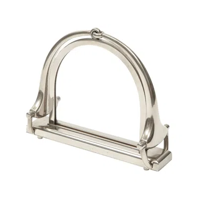 Pre-owned Gucci Horsebit Picture Frame, Nickel Plated, Italy, 1975 In Sand
