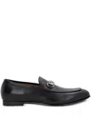 Gucci Leather Slip-on Loafers With Iconic Horsebit Detail In Black
