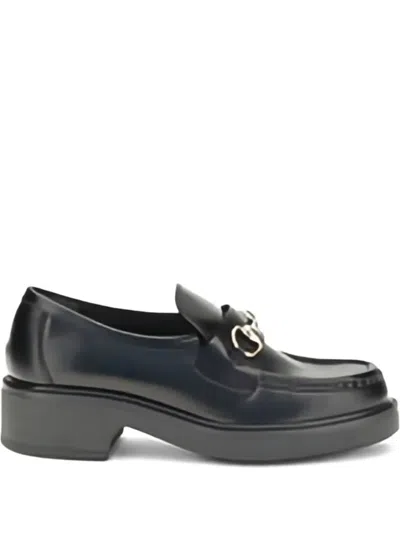 Gucci Horsebit Platform Loafers In Black